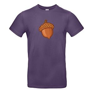Herenshirt Eikel paars