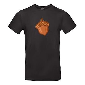 Herenshirt Eikel zwart