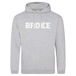 Hoodie dames Broke grijs
