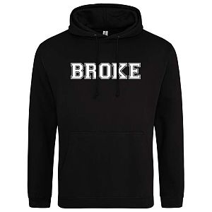 Hoodie heren Broke zwart